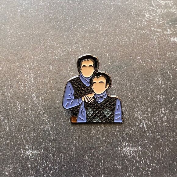 Brothers Enamel Pin/ Brooch - Picture 2 of 5